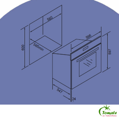 Lò nướng Tomate TOM 234. Tomate Tây Ban Nha. Hàng chính hãng