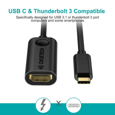 Hub Choetech HUB-H04 chuyển đổi từ Type C sang HDMI (âm) (Hàng chính hãng)