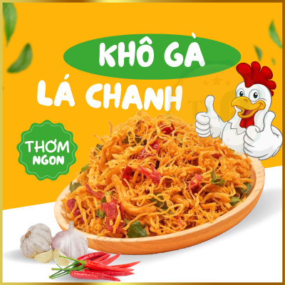 KHÔ GÀ LÁ CHANH TÂN LỘC PHÁT COMBO 1KG  - MỖI HŨ 500G