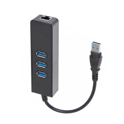 Bộ chia 3 cổng Usb 3.0 + 1 cổng Lan - Hub Usb 3.0 + Lan - Hàng Nhập Khẩu