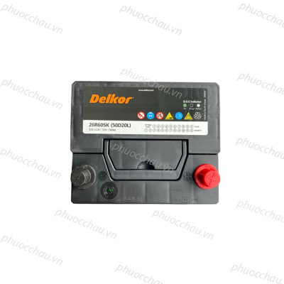 Ắc Quy Delkor 50D20L/R (12V - 50Ah)