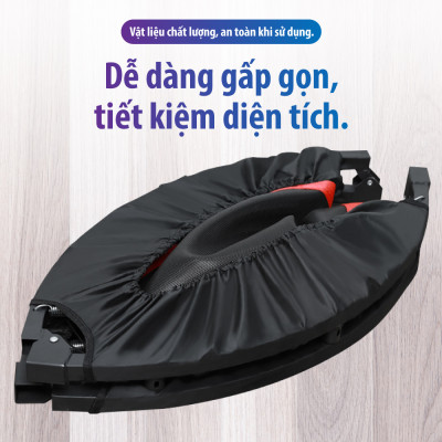 BG Sàn nhún,bạt nhún có thể gấp gọn cao cấp Trampoline size 1m-1,2m có thanh vịn dành cho mọi lứa tuổi