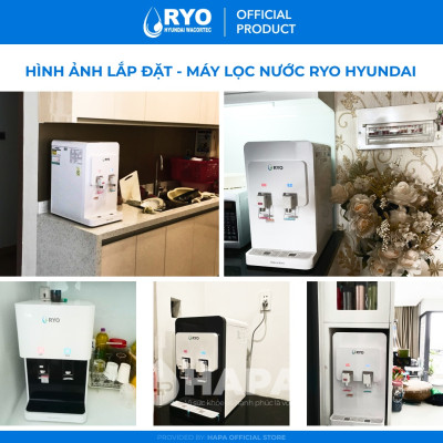 Bộ 4 Lõi Lọc Nước RYO HYUNDAI RP100H, Sediment, Pre-Carbon, UF Membrane Filter, Post Carbon. Nhập Khẩu Hàn Quốc - Hàng Chính Hãng.