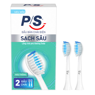 Bộ 2 đầu bàn chải điện P/S - Sạch Sâu