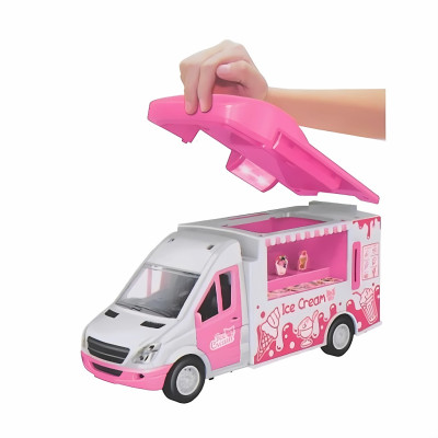 TOYSTAR - 666-01P Mô hình Xe bán kem, Xe ô tô đồ chơi cho bé