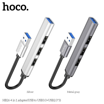 Bộ Hub Chuyển Đổi 4 Trong 1 Dành Cho Hoco Hb26 1 Usb 3.0 Và 3 Usb 2.0 Hàng Chính Hãng