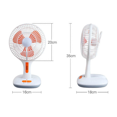 Quạt tích điện ông tây 2 trong 1, có đèn, 2 chế độ gió, kiêm sạc dự phòng gấp gọn - Hàng Chính hãng MINIIN (Giao màu ngẫu nhiên)