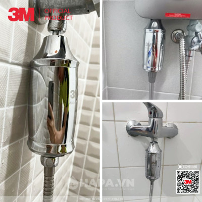 Bộ Lọc Nước Vòi Sen Tắm Nóng Lạnh 3M SFKC01-CN1 | 3M HSF-IS Tự Lắp Đặt Dễ Dàng - Hàng Chính Hãng 3M