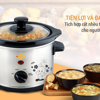 Nồi Nấu Cháo Đa Năng BBCooker BS15 (1.5L) - Hàng chính hãng