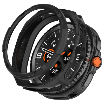 Ốp Case Armor tích hợp viền bezel bảo vệ cho Samsung Galaxy Watch8 Classic 46mm - Hàng Chính Hãng