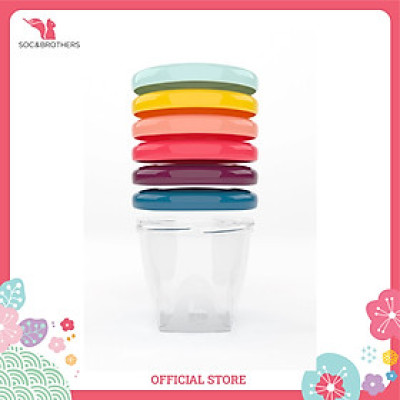 Bộ 6 hộp đựng thực phẩm Babymoov bằng nhựa (250ml)