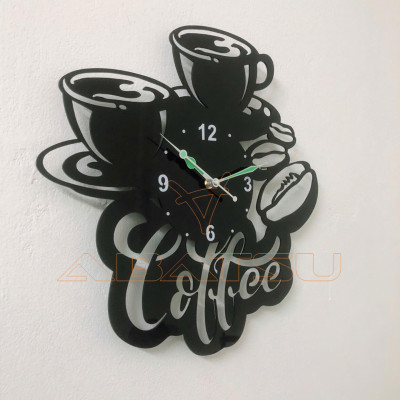 Decor quán cafe chill với đồng hồ cà phê siêu chất Abatsu