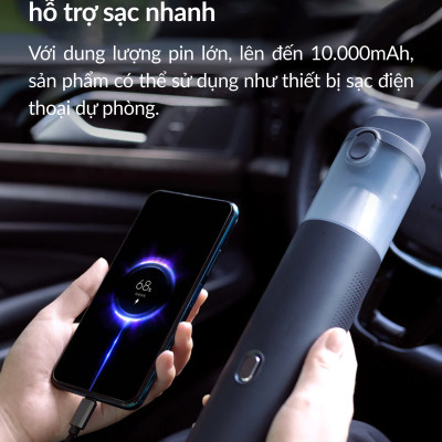 Hút bụi càm tay có tích hợp kích bình Lydsto YM-XCYJDY02 công suất 10000Pa dễ sử dụng tiện lợi - Hàng chính hãng
