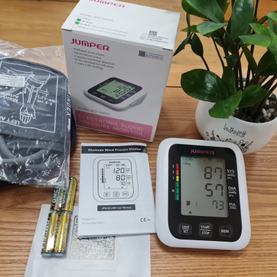 (Hàng chính hãng) Combo máy đo nồng độ oxy trong máu SPO2 và nhịp tim JPD-500E và Máy đo huyết áp bắp tay JPD-HA100