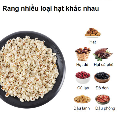 Máy rang hạt cà phê và các loại hạt tự động Thương hiệu Cafemasy Mỹ SCR-300, Công Suất Lớn 1200W, Rang 750gr/25 phút - Bảo Hành 12 Tháng, Hàng Nhập Khẩu