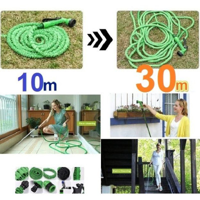 Bộ Vòi Xịt Rửa Xe Tưới Cây Co Giãn MAGIC HOSE 30M
