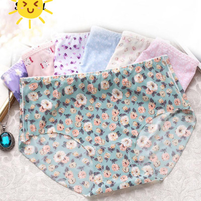 Set 5 chiếc quần lót nữ hoa 3D thun lạnh điều hòa chất đẹp