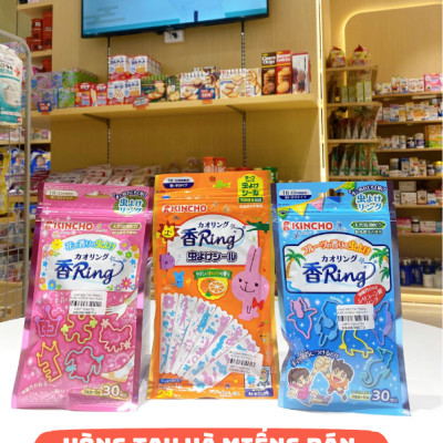 VÒNG ĐEO TAY TRÁNH MUỖI HƯƠNG HOA THIÊN NHIÊN KINCHO NHẬT BẢN