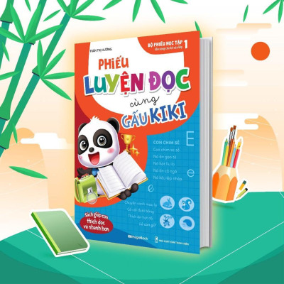 Sách - Phiếu Luyện Đọc Luyện Viết Cùng Gấu Kiki - Combo 4 Cuốn - Megabook