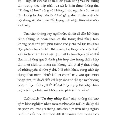 Sách - Tư Duy Nhập Tâm - Nghệ Thuật Thiết Kế Tập Trung Và Chuyển Hóa Động Lực Bằng Khoa Học Não Bộ
