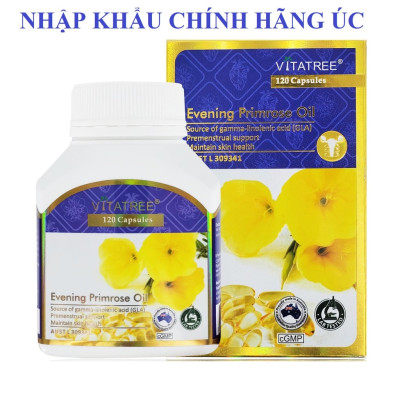 Viên uống Tinh dầu hoa anh thảo Vitatree Evening Primrose , hộp 100v, chăm sóc sức khoẻ phái đẹp
