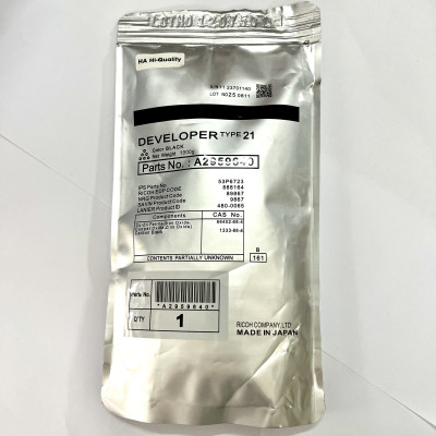 Bột từ Type 21: Dùng cho máy photocopy Ricoh 1060/ 1075/ 2060/ 2075/ 6500/ 7500/ 8000/ 6001/ 8001/9001/ 6002/ 6502/9002/ 6503/7503 ( HA - Hàng nhập khẩu )