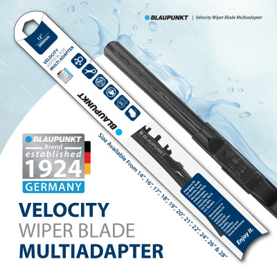 Bô Gạt Mưa Ô Tô Blaupunkt Velocity R20"/350mm, L22"/600mm Dành Cho Toyota Hilux 