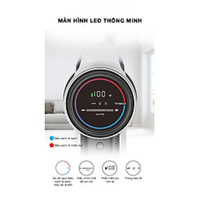 Máy Hút Bụi Cầm Tay Thông Minh TINECO Pure One X Thương Hiệu Mỹ Lực Hút 12,000 Pa, Có Kết Nối App Theo Dõi, Công Suất 220 W - Hàng Chính Hãng - Bảo Hành 24 Tháng