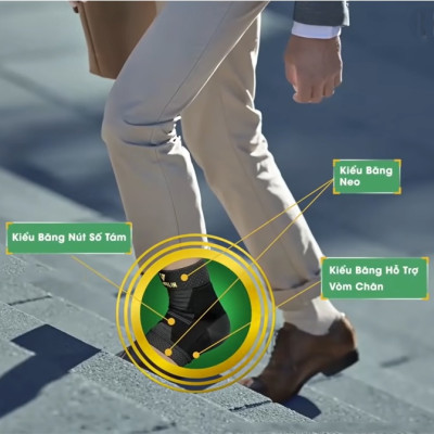 Băng Bảo Vệ Khớp Cổ Chân Vantelin Ankle Support size M