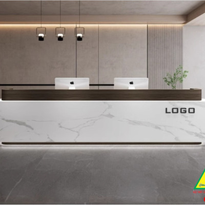 Bàn thu ngân, bàn lễ tân, bàn tính tiền bằng gỗ MDF QTT510- NỘI THẤT LẮP RÁP VIENDONGADV