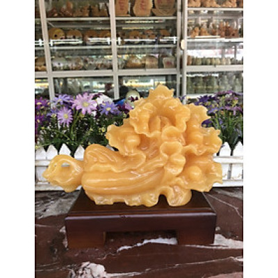 Bắp cải phong thủy đá ngọc hoàng long trang trí bàn làm việc, phòng khách