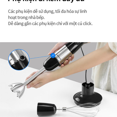 Máy xay cầm tay LocknLock - Hand Blender EJM559BLK (1000W) - Màu đen - Hàng chính hãng