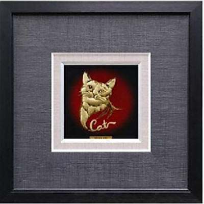 Tranh Vàng 24K PRIMA ART - Tranh Linh Vật TUỔI MÃO - Kích thước 24 x 24 cm - CGS-0821-13
