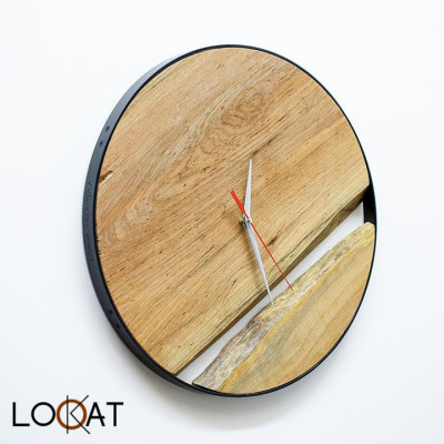 Đồng Hồ Treo Tường Trang Trí Phòng Khách Đẳng Cấp Gỗ Mộc Tự Nhiên DH12050048