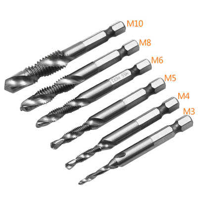 Bộ 6 Mũi Khoan Taro HSS 4341 Tạo Ren Cao Cấp, giúp tiết kiệm thời gian thi công, tiết kiệm chi phí siêu tiện lợi. M3, M4, M5, M6, M8, M10 