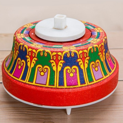 Kinh luân quay tự động bằng điện - Bánh xe cầu nguyện có 41 bài hát có sẵn cao 30cm