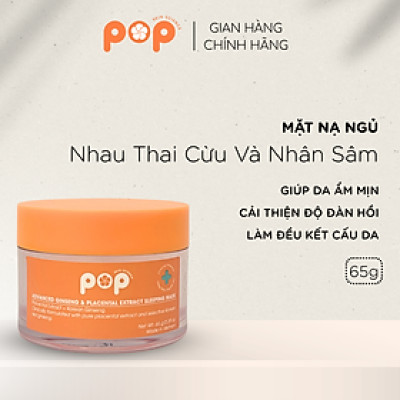 Mặt Nạ Ngủ Tinh Chất Nhau Thai Cừu Và Nhân Sâm POP