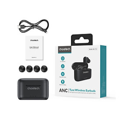 Tai nghe Choetech BH-T15 Bluetooth Chống Ồn Chủ Động True Wireless- hàng chính hãng