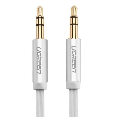 Ugreen UG10750AV119TK 0.5M màu Trắng Cáp âm thanh 2 đầu 3.5mm dương dây tròn TPE cao cấp - HÀNG CHÍNH HÃNG