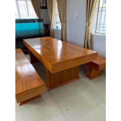 Bàn ghế K3 mẫu ghế ko tựa VTV - Đồ Gỗ Bình Long 0388 639 288