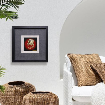 Tranh Vàng 24K PRIMA ART - Tranh Linh Vật Tuổi Thân (Con Khỉ ) - Kích thước 24 x 24 cm - CGS-0821-05