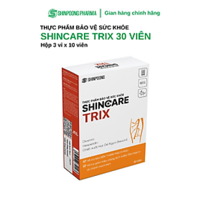 [Hộp 30 viên] Viên Uống SHINCARE TRIX - Hỗ trợ làm bền thành mạch máu, giảm triệu chứng suy giãn tĩnh mạch do thành mạch kém - SHINPOONG PHARMA