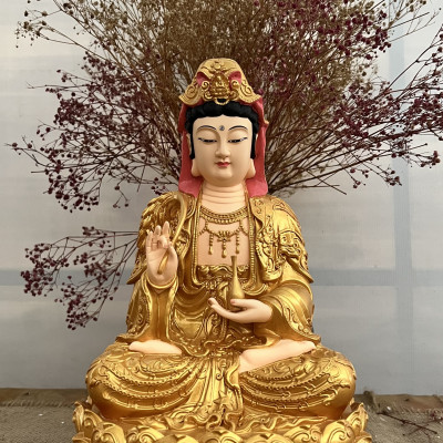 Tượng Phật Bà Quan Âm ngồi 37cm