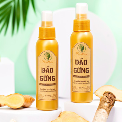 Dầu gừng thảo mộc massage tan mỡ bụng sau sinh Wonmom 70g