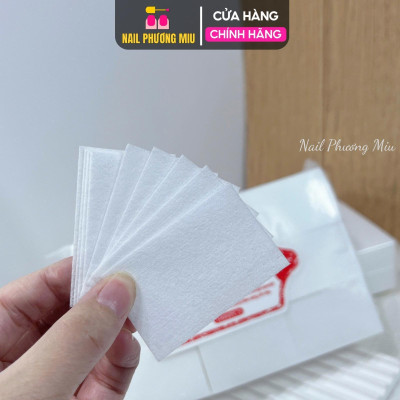 Combo 3 Túi Giấy Lau Gel Nail 1000 Tờ Cao Cấp Không Đổ Lông, Xịn Cứng Vệ Sinh Móng Làm Nail Tiện Lợi Nữ Women