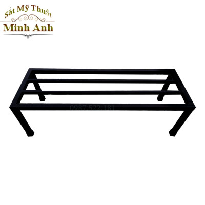 Kệ kê chậu cây Dài 80 -90 cm. Rộng 20-25-30cm. Cao 10-15-20-25-30cm. Hộp thép 16 x16mm. 2 nan phụ ( Hàng Chính Hãng )