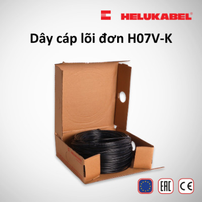 Dây cáp lõi đơn HELUKABEL H07V-K | Hộp 100m