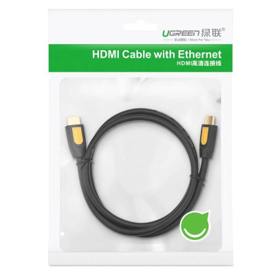 Ugreen UG10170HD101TK 10M màu Vàng Cáp tín hiệu HDMI chuẩn 1.4 hỗ trợ phân giải - HÀNG CHÍNH HÃNG