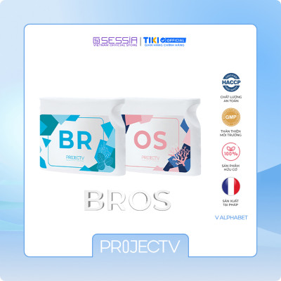[TẶNG 5 TÚI PV ZIP] Thực Phẩm Sức Khoẻ BR+OS | V Alphabet - Năng lượng, Thần kinh & Xương chắc khoẻ - PROJECT V - Xuất xứ Pháp, Hàng Chính Hãng