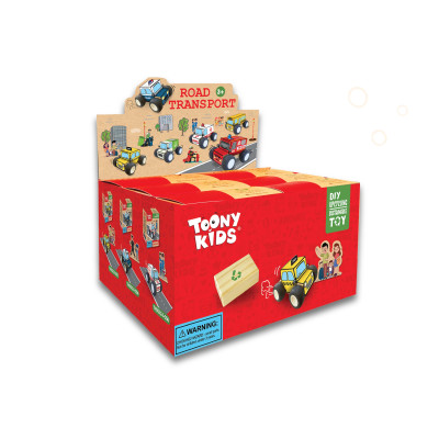 Bộ Đồ Chơi DIY TOONYKIDS Siêu Xe Tái Chế Road Transport Police Car TN00324-004 [Tặng Kèm Sticker]